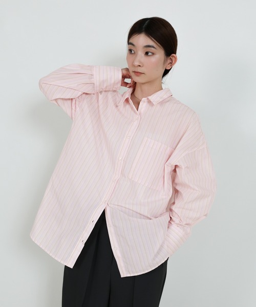 select MOCA(セレクトモカ)の「【選べる】アソートオーバーサイズシャツ(シャツ/ブラウス・レディース・ベージュ系その他/ブルー系その他/ブルー/オフホワイト/ピンク系その他・FREE)」の14枚目の写真