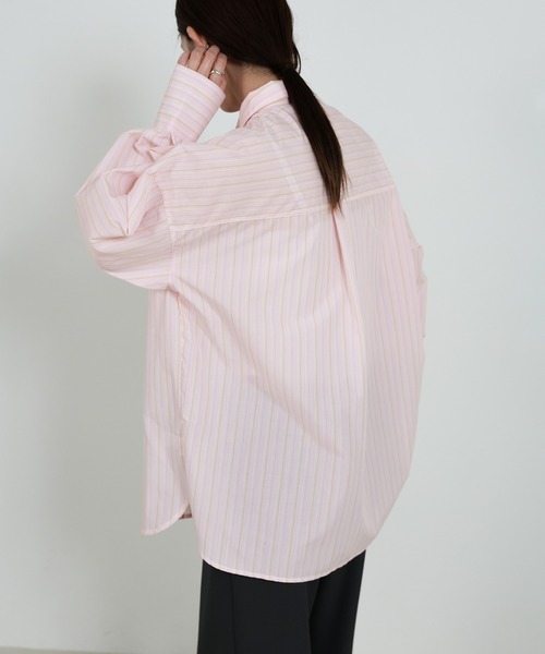select MOCA(セレクトモカ)の「【選べる】アソートオーバーサイズシャツ(シャツ/ブラウス・レディース・ベージュ系その他/ブルー系その他/ブルー/オフホワイト/ピンク系その他・FREE)」の18枚目の写真