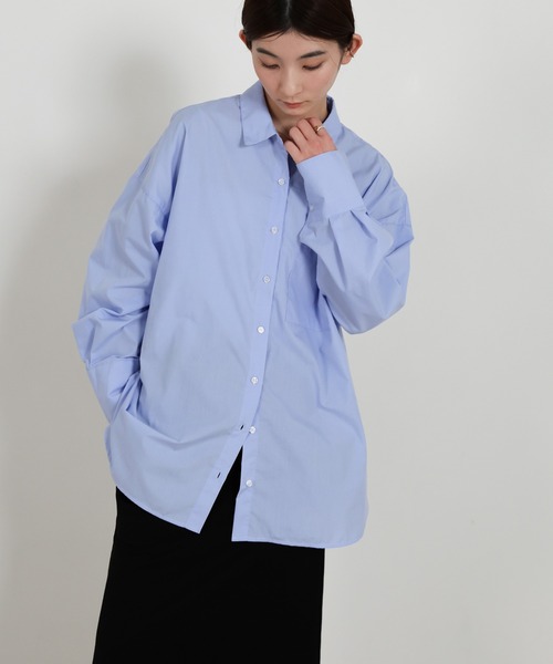 select MOCA(セレクトモカ)の「【選べる】アソートオーバーサイズシャツ(シャツ/ブラウス・レディース・ベージュ系その他/ブルー系その他/ブルー/オフホワイト/ピンク系その他・FREE)」の20枚目の写真