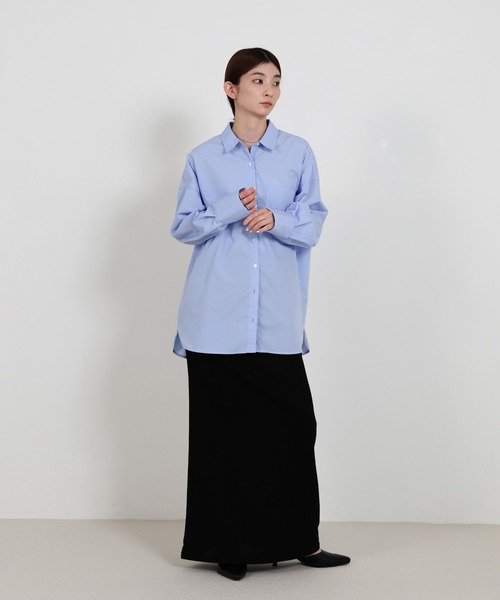 select MOCA(セレクトモカ)の「【選べる】アソートオーバーサイズシャツ(シャツ/ブラウス・レディース・ベージュ系その他/ブルー系その他/ブルー/オフホワイト/ピンク系その他・FREE)」の7枚目の写真