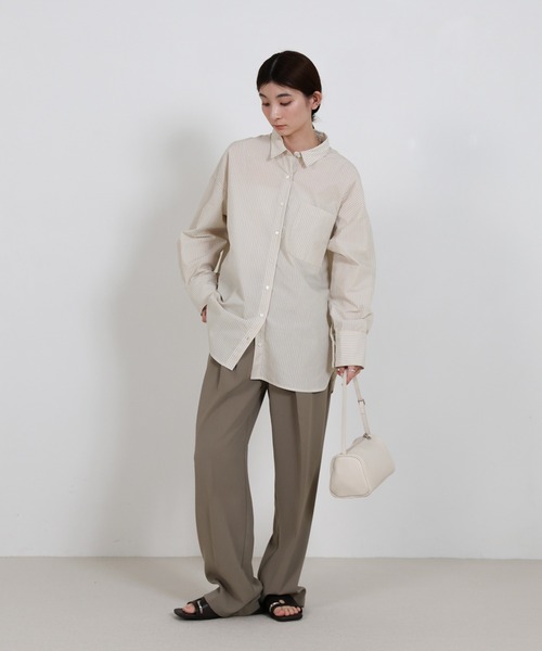 select MOCA(セレクトモカ)の「【選べる】アソートオーバーサイズシャツ(シャツ/ブラウス・レディース・ベージュ系その他/ブルー系その他/ブルー/オフホワイト/ピンク系その他・FREE)」の10枚目の写真