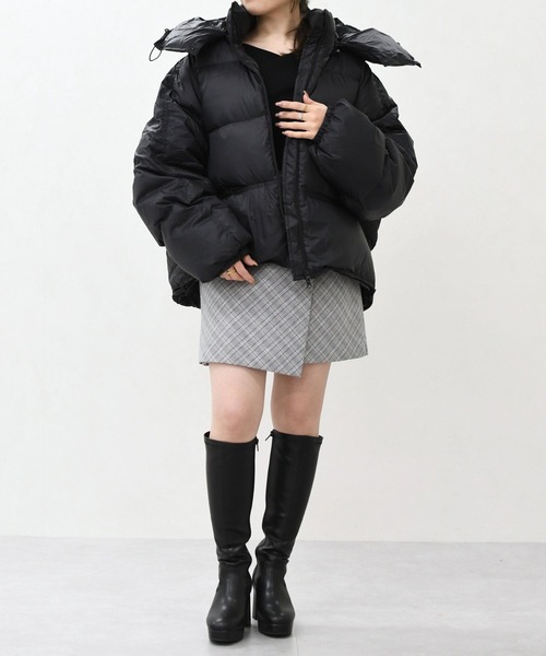 31 Sons de mode（トランテアン　ソン　ドゥ　モード）の「2025秋冬新作 一部店舗限定 スタンドカラーショートダウン（ダウンジャケット/コート・レディース・ブラック/グレー・ﾌﾘ-）」の22枚目の写真