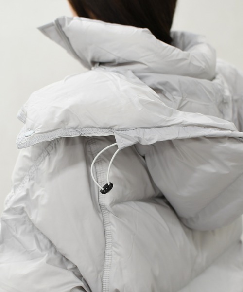 31 Sons de mode（トランテアン　ソン　ドゥ　モード）の「2025秋冬新作 一部店舗限定 スタンドカラーショートダウン（ダウンジャケット/コート・レディース・ブラック/グレー・ﾌﾘ-）」の14枚目の写真