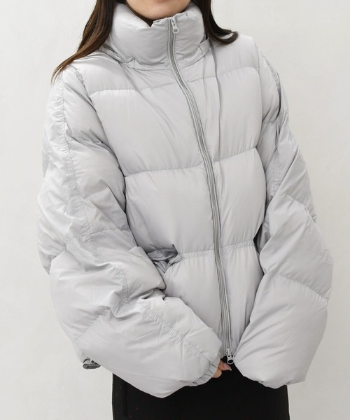 31 Sons de mode（トランテアン　ソン　ドゥ　モード）の「2025秋冬新作 一部店舗限定 スタンドカラーショートダウン（ダウンジャケット/コート・レディース・ブラック/グレー・ﾌﾘ-）」の18枚目の写真