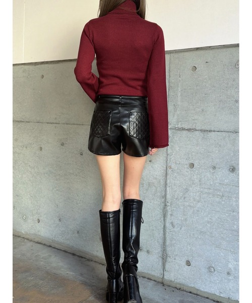 EGOIST(エゴイスト)の「ARCANEニットトップス(ニット/セーター・レディース・ホワイト/ボルドー/ブラック・FREE)」の15枚目の写真