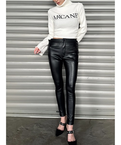 EGOIST(エゴイスト)の「ARCANEニットトップス(ニット/セーター・レディース・ホワイト/ボルドー/ブラック・FREE)」の10枚目の写真