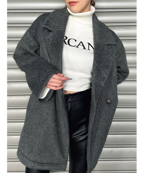 EGOIST(エゴイスト)の「ARCANEニットトップス(ニット/セーター・レディース・ホワイト/ボルドー/ブラック・FREE)」の16枚目の写真