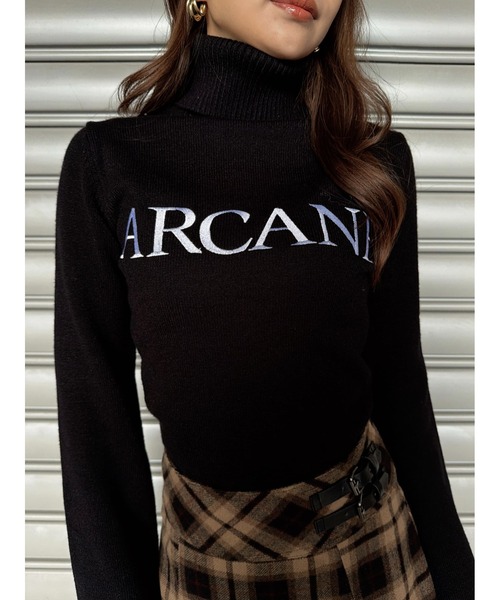 EGOIST(エゴイスト)の「ARCANEニットトップス(ニット/セーター・レディース・ホワイト/ボルドー/ブラック・FREE)」の18枚目の写真