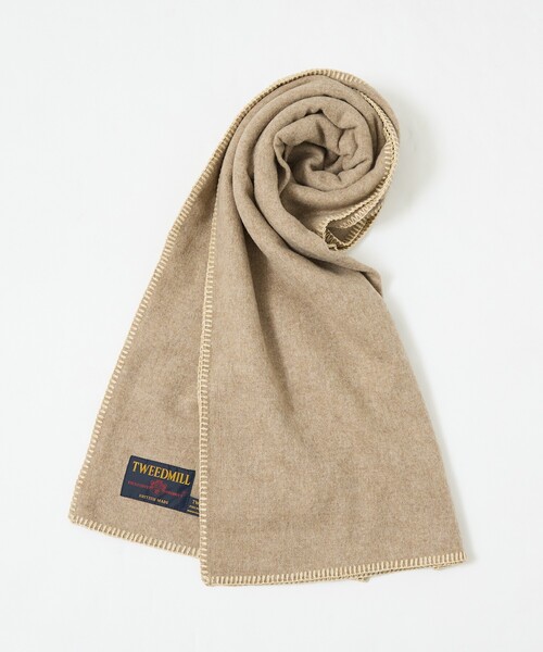 TWEEDMILL/ツイードミル】Lambswool Blanket Stitch ラムズウール