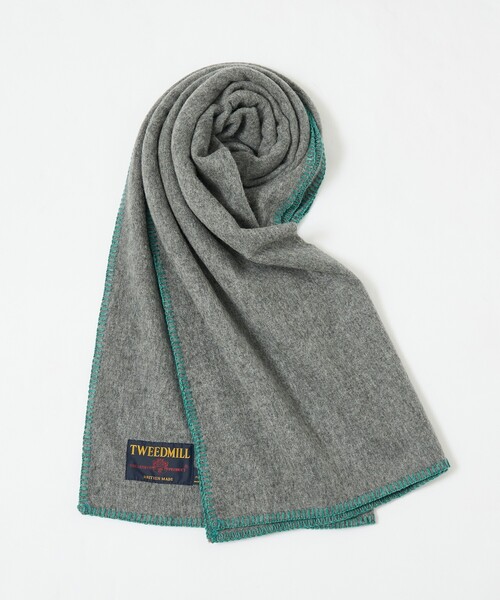 TWEEDMILL/ツイードミル】Lambswool Blanket Stitch ラムズウール