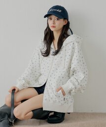 Chico | 花柄ルーズパーカー(パーカー)