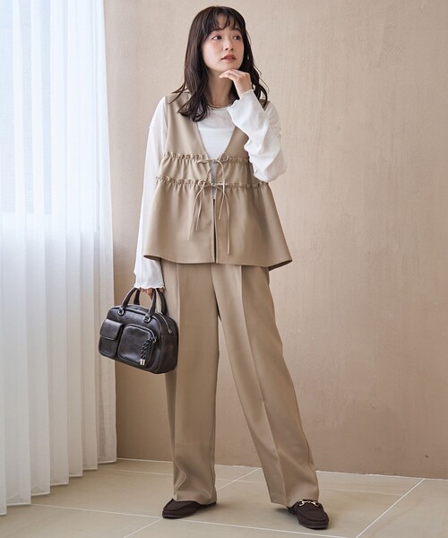 セール】【セットアイテム】リネンライク ビスチェセットアップ セール】【セットアイテム】リネンライク ビスチェセットアップ