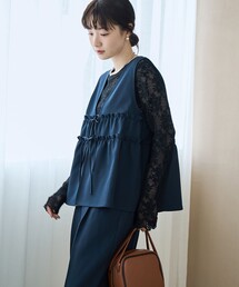 coen（コーエン）の「【セットアイテム】リネンライク ビスチェセットアップ（セットアップ）」