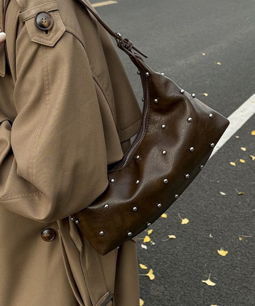 HALEY PESCA（ヘーリーペスカ）の「HALEY PESCA/2way スタッズショルダー　ハンドバッグ（ショルダーバッグ・レディース・ブラウン/ホワイト/ブラック・FREE）」の20枚目の写真