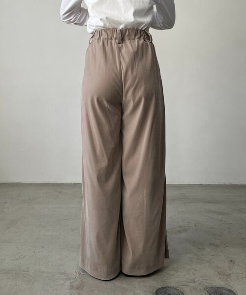 CAPRICIEUX LE'MAGE（カプリシューレマージュ）の「ベロアワイドパンツ（その他パンツ・レディース・チャコールグレー/グレイッシュベージュ・38/36）」の13枚目の写真