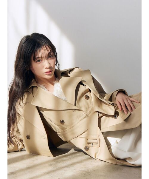 LAGUNAMOON（ラグナムーン）の「マルチWAYダブルカラートレンチコート（トレンチコート・レディース・ベージュ・MEDIUM/SMALL）」の15枚目の写真