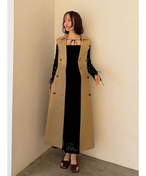 LAGUNAMOON（ラグナムーン）の「マルチWAYダブルカラートレンチコート（トレンチコート・レディース・ベージュ・MEDIUM/SMALL）」の8枚目の写真