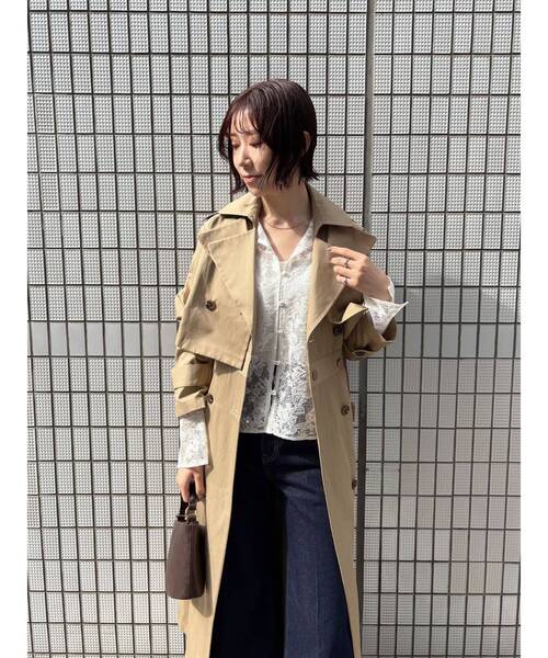 LAGUNAMOON（ラグナムーン）の「マルチWAYダブルカラートレンチコート（トレンチコート・レディース・ベージュ・MEDIUM/SMALL）」の12枚目の写真