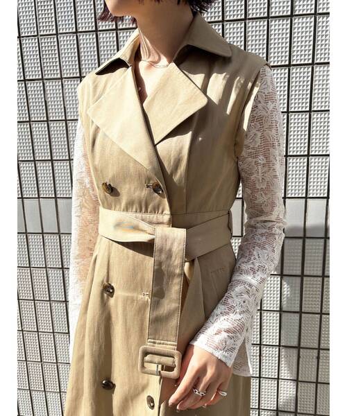 LAGUNAMOON（ラグナムーン）の「マルチWAYダブルカラートレンチコート（トレンチコート・レディース・ベージュ・MEDIUM/SMALL）」の15枚目の写真