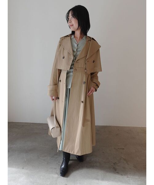 LAGUNAMOON（ラグナムーン）の「マルチWAYダブルカラートレンチコート（トレンチコート・レディース・ベージュ・MEDIUM/SMALL）」の11枚目の写真