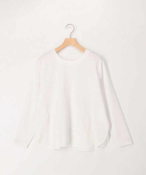 NOLLEY’S(ノーリーズ)の「ポンチローマ切替プルオーバーカットソー(Tシャツ/カットソー・レディース・オフホワイト/チャコールグレー/ネイビー/ホワイト系その他・38)」の21枚目の写真