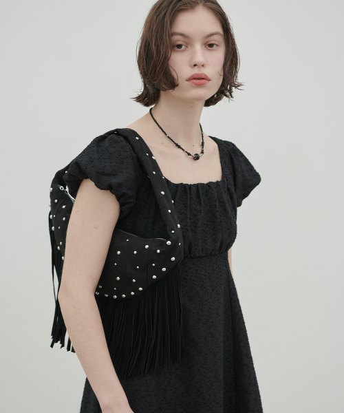 320SHOWROOM（320ショールーム）の「Livia Mini Puff Sleeve Vintage Dress Black（ワンピース・レディース・ブラック・SMALL/MEDIUM）」の2枚目の写真