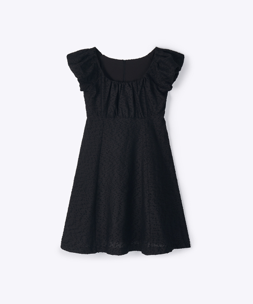 320SHOWROOM（320ショールーム）の「Livia Mini Puff Sleeve Vintage Dress Black（ワンピース・レディース・ブラック・SMALL/MEDIUM）」の4枚目の写真