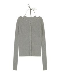 ORDINARY HOLIDAY（オーディナリー ホリデー）の「LAYERED HALTER KNIT SET [GRAY]（ニット/セーター）」