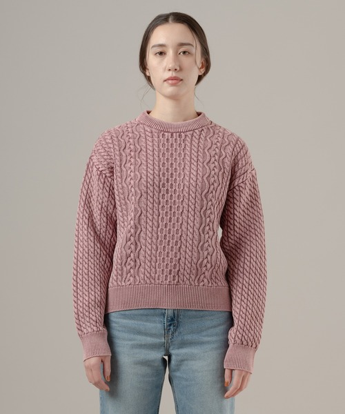 セール】Levi's/リーバイス LEILAH ケーブルクルーネックセーター