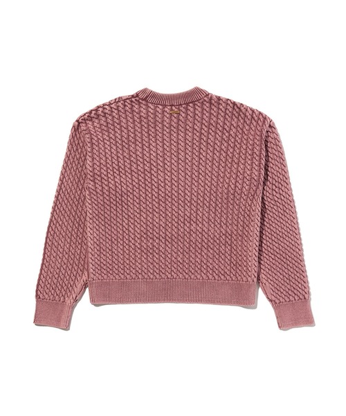 Levi's(リーバイス)の「Levi's/リーバイス LEILAH ケーブルクルーネックセーター(ニット/セーター・レディース・ピンク・XS/S/M)」の8枚目の写真