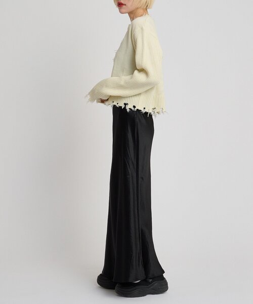 w closet（ダブルクローゼット）の「プレートダメージカーディガン（カーディガン/ボレロ・レディース・イエロー/レッド/チャコールグレー/ブルー/アイボリー・FREE）」の12枚目の写真