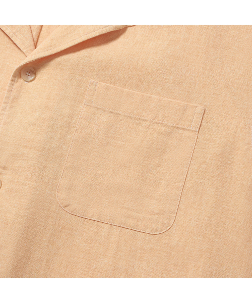 PRODESHIRT（プロデシャツ）の「[コンフォート] トロピカルヴィンテージリネンキャンプシャツ (オレンジ)（シャツ/ブラウス・メンズ・その他・M/L/XL）」の5枚目の写真