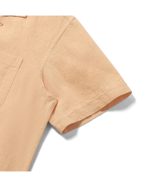 PRODESHIRT（プロデシャツ）の「[コンフォート] トロピカルヴィンテージリネンキャンプシャツ (オレンジ)（シャツ/ブラウス・メンズ・その他・M/L/XL）」の7枚目の写真