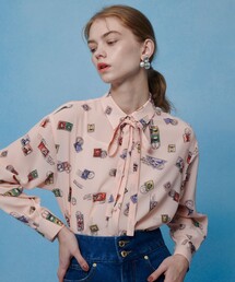 LOULOU WILLOUGHBY | 【LOULOU WILLOUGHBY】レタープリントシャツブラウス(シャツ/ブラウス)