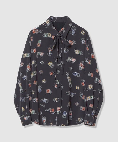 LOULOU WILLOUGHBY(ルルウィルビー)の「【LOULOU WILLOUGHBY】レタープリントシャツブラウス(シャツ/ブラウス・レディース・ピンク/ネイビー・2)」の21枚目の写真