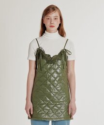 CRANK（クランク）の「レースパディングワンピース_カーキ（ワンピース）」