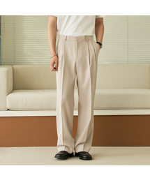 HYOJI（ヒョージ）の「ツーピンタックセミワイドスラックス（オールシーズン、夏-8カラー）（スラックス）」