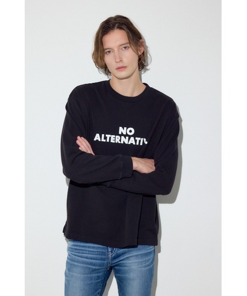 AZUL by moussy（アズールバイマウジー）の「NO ALTERNATIVE長袖Tシャツ（Tシャツ/カットソー・メンズ・ブラック/ホワイト・LARGE/MEDIUM/SMALL）」の6枚目の写真