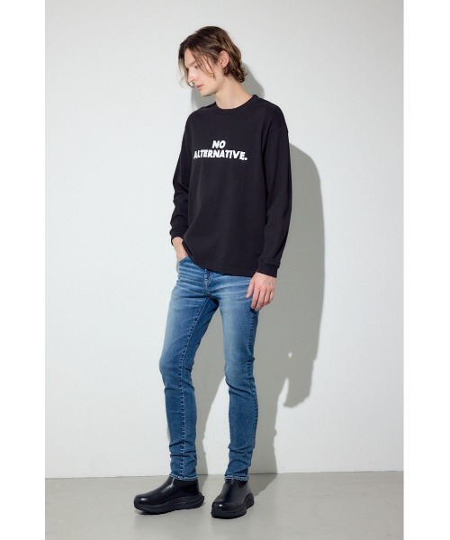AZUL by moussy（アズールバイマウジー）の「NO ALTERNATIVE長袖Tシャツ（Tシャツ/カットソー・メンズ・ブラック/ホワイト・LARGE/MEDIUM/SMALL）」の8枚目の写真