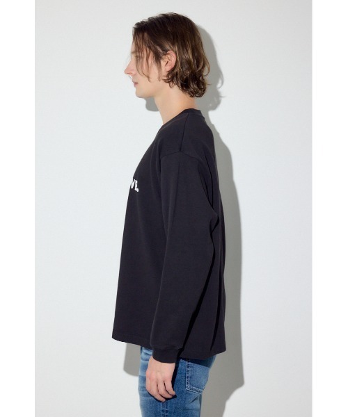 AZUL by moussy（アズールバイマウジー）の「NO ALTERNATIVE長袖Tシャツ（Tシャツ/カットソー・メンズ・ブラック/ホワイト・LARGE/MEDIUM/SMALL）」の10枚目の写真