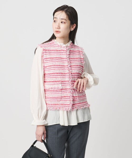 カラーミックス ツイードライク ベスト（ベスト）｜UNITED ARROWS