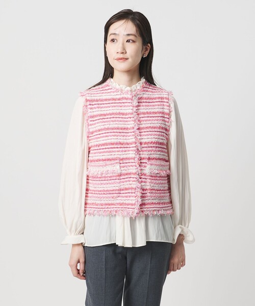 カラーミックス ツイードライク ベスト（ベスト）｜UNITED ARROWS