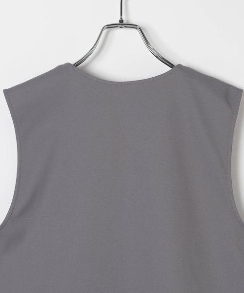 LEPSIM（レプシィム）の「レースドッキングベスト　638977（その他アウター・レディース・カーキブラウン/ブラック/グレー・FREE）」の6枚目の写真