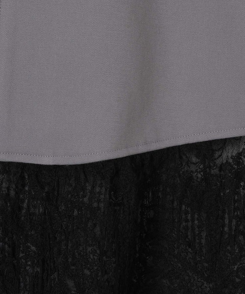 LEPSIM（レプシィム）の「レースドッキングベスト　638977（その他アウター・レディース・カーキブラウン/ブラック/グレー・FREE）」の8枚目の写真