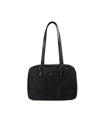 NYLON SQUARE SHOULDER BAG_BLACK