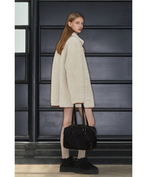 ANOETIC（アノエティック）の「NYLON SQUARE SHOULDER BAG_BLACK（ショルダーバッグ・レディース・ブラック・FREE）」の4枚目の写真