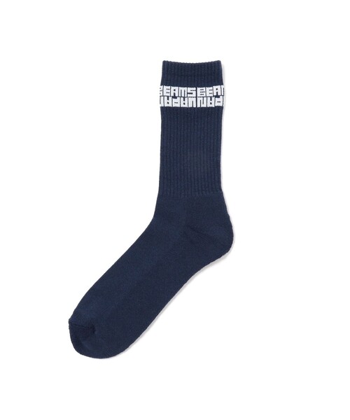 BEAMS JAPAN(ビームス ジャパン)の「【別注】ビームス ジャパン ロゴ ソックス(ソックス/靴下・レディース・ネイビー/ホワイト・25cm-27cm/22cm-25cm/27cm-29cm)」の2枚目の写真