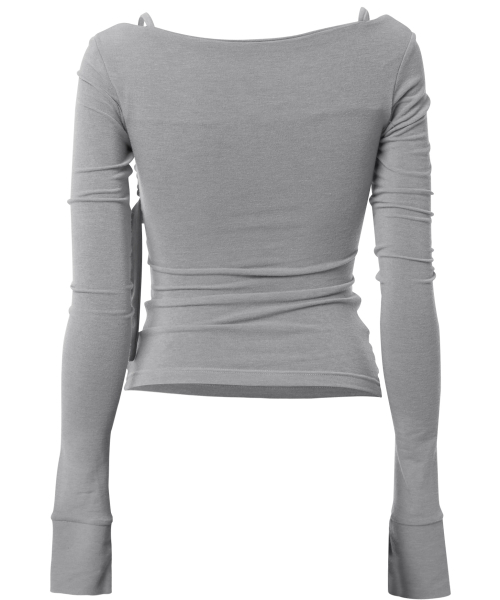 FLAREUP(フレアアップ)の「Layered Bustier Long Sleeve (FL-105_Gray)(Tシャツ/カットソー・レディース・ヘザーグレー・OS)」の10枚目の写真