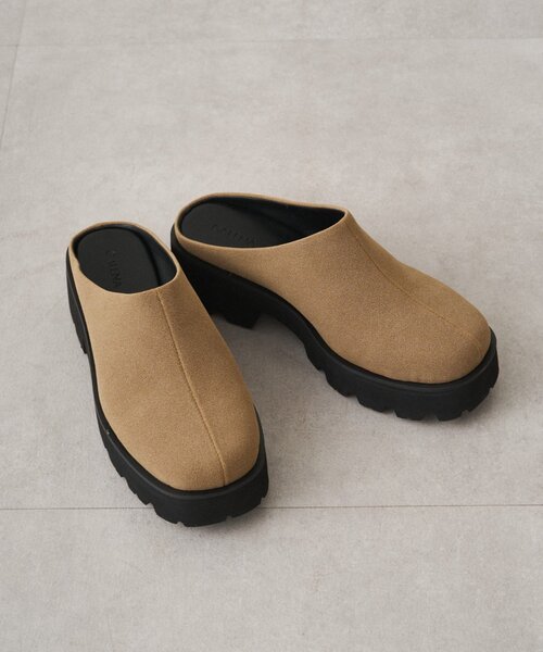 LOUNGEDRESS(ラウンジドレス)の「【GALENA/ガレナ】ボリュームソールサボ(その他シューズ・レディース・ブラック/ベージュ・36/37/38)」の2枚目の写真
