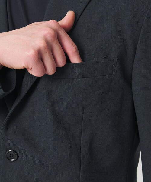 BEAUTY&YOUTH UNITED ARROWS(ビューティーアンドユースユナイテッドアローズ)の「【WEB限定 WARDROBE SMART】ライト オックスフォード セットアップ/ジャケット&イージーパンツ(セットアップ・メンズ・グレー/ブラック/オリーブ/ネイビー/ベージュ/ダークブラウン・S/M/L/XL)」の14枚目の写真
